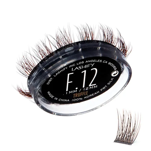 Miniatura 9 de Lashify Extensiones de pestañas esponjosas de 0.472 pulgadas (0.472 in), color negro, pestañas postizas fáciles de hacer tú mismo para añadir