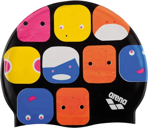 Miniatura 19 de Gorro de natación Arena Classic Junior de silicona unisex para niñas y niños, cómodo y duradero, gorro de baño para piscina de niños, talla única