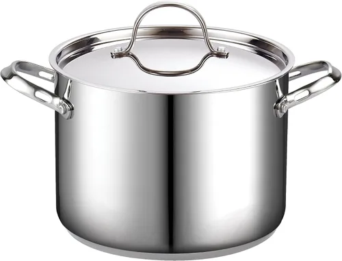 Miniatura 5 de Cooks Standard Olla de acero inoxidable de 6 cuartos con tapa y olla clásica de acero inoxidable de 8 cuartos de galón con tapa, 8 cuartos de galón