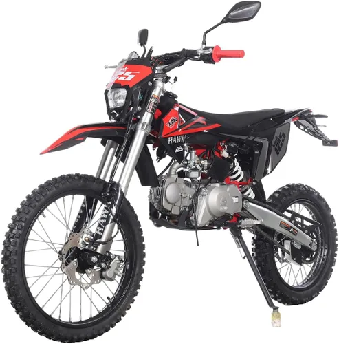 Miniatura 8 de X-PRO Hawk Zongshen - Motor de motocross de 125 cc con todas las luces y transmisión manual de 4 velocidades. Arranque eléctrico/Kick Start