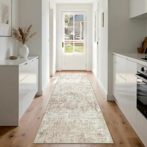 Miniatura 41 de Alfombra lavable de 4 x 6 pies para sala de estar, alfombra grande moderna para comedor y dormitorio, antideslizante, pelo bajo, 4 x 6 pulgadas