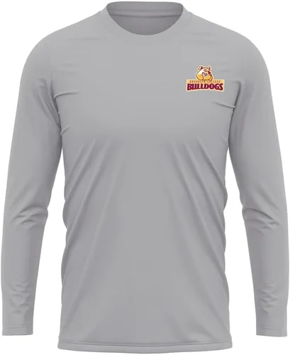 Miniatura 60 de Camisa deportiva de manga larga oficial de la NCAA Collegiate para hombre, con logotipo en el pecho izquierdo, colección Athletic Heather