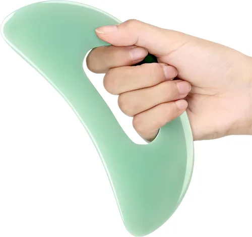 Miniatura 7 de Gua Sha - Herramienta de masaje con mango, herramientas de masaje de resina, masajeador de drenaje linfático, moldeador corporal, herramientas Gua