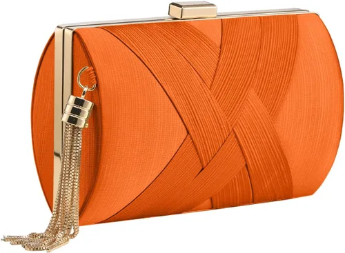 Miniatura 7 de Bolso de mano para mujer, bolso de mano de noche con borla, bolso cruzado y bolso de hombro para fiesta de noche de boda