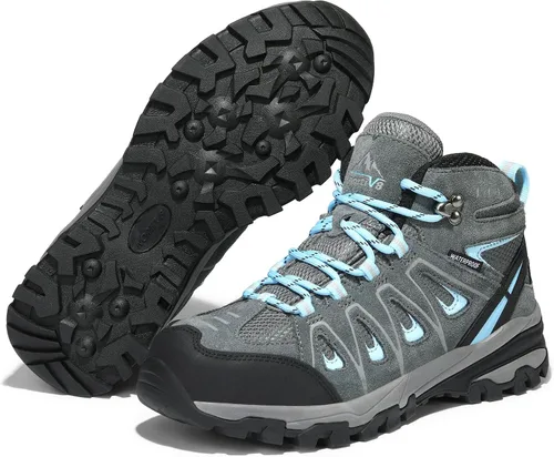 Miniatura 5 de NORTIV 8 Botas de senderismo impermeables para mujer, para exteriores, senderismo, camping, botas de búsqueda
