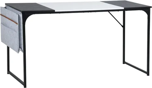 Miniatura 10 de FurnitureR Escritorio para computadora con bolsa de almacenamiento, escritorio de oficina en casa, escritorio de estudio, oficina, escritorio