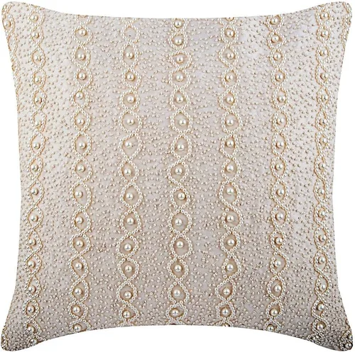 Miniatura 6 de The HomeCentric Funda de almohada color crema para sofá, funda de almohada moderna de 12 x 12 pulgadas, funda de almohada cuadrada de satén, funda