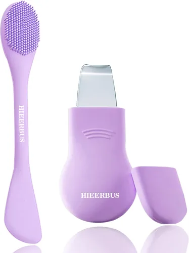 Herramienta removedora de puntos negros, espátula facial de silicona, cepillo raspador de poros nasales 2 en 1 para limpieza profunda, espátula