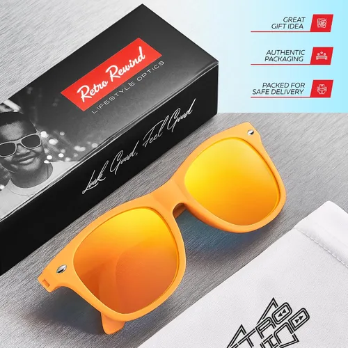 Miniatura 124 de Retro Rewind Lentes de sol para niños y niñas de 3 a 12 años, inastillables, UV400, lentes de sol para niños pequeños