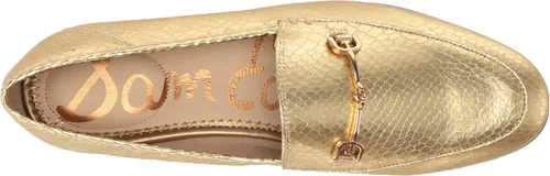 Miniatura 5 de Sam Edelman Mocasines Loraine para mujer, Oro Boa Metálico