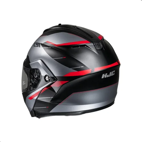 Miniatura 3 de Casco modular para motocicleta HJC C91 Karan con visor HJ-17 Pinlock, aprobado por DOT (MC1SF, X-Small)