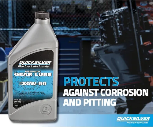 Miniatura 6 de Quicksilver de Mercury Marine Lubricante para marchas premium 80W-90, para motor marino, 32 onzas.