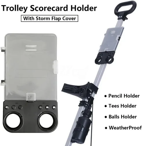 Miniatura 3 de Kit de tarjeta de puntuación para carrito de golf, soporte para tarjetas de puntuación, fácil de llevar, soporte de tarjeta de puntuación fácil