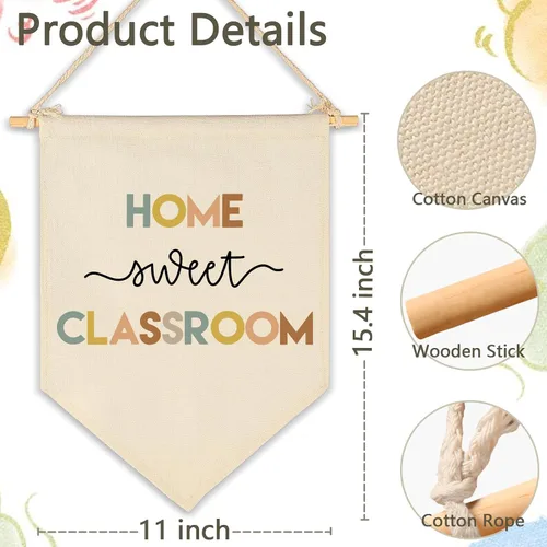 Miniatura 6 de Letrero de pared para aula, regalo para profesores, decoración inspiradora de vuelta a la escuela, decoración de pared, hogar, dulce aula, cita