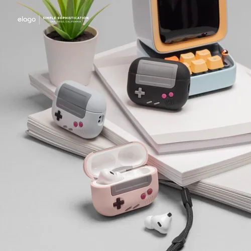 Miniatura 7 de elago AW5 - Funda compatible con AirPods Pro de 2ª generación (2022), diseño clásico de consola de juegos portátil compatible con AirPods Pro 2
