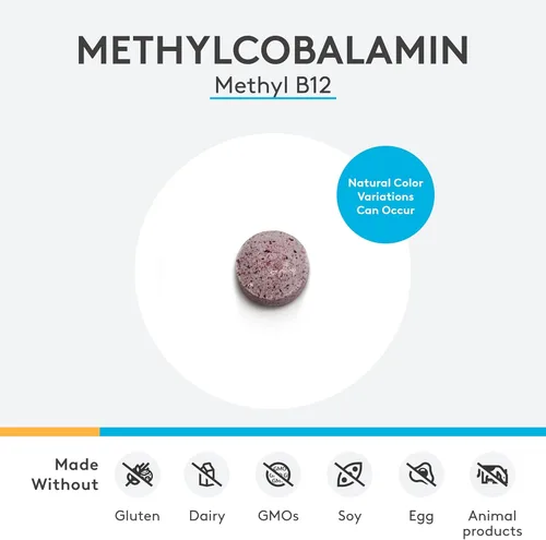 Miniatura 3 de XYMOGEN Metilcobalamina - 5 mg de vitamina B12 - Apoya la metilación saludable, la salud neurológica y la formación de glóbulos rojos - Sin OMG
