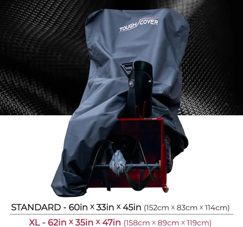 Miniatura 4 de Tough Cover Cubierta para soplador de nieve 600D impermeable al aire libre, cubierta resistente para quitanieves, ajuste universal para EGO, Honda