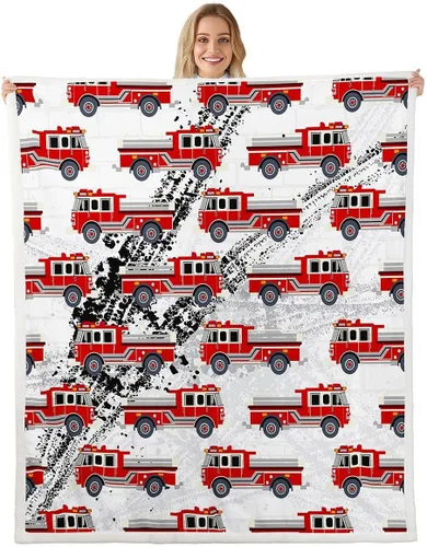 Miniatura 17 de Erosebridal Manta de forro polar con diseño de camiones y excavadoras, de 40 x 50 pulgadas, color amarillo, para niños, niños, adolescentes