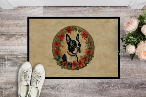 Miniatura 2 de Caroline's Treasures DAC2327MAT Boston Terrier - Felpudo para puerta delantera, para interiores y exteriores, para entrada, antideslizante, lavable