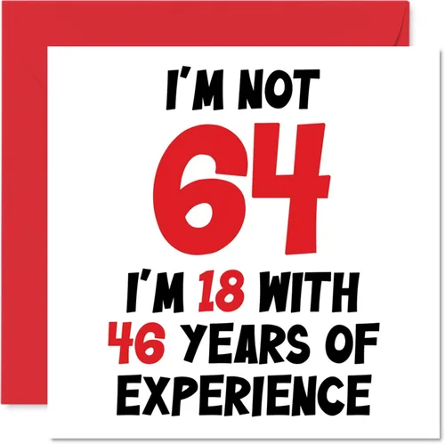 Miniatura 37 de Tarjeta de cumpleaños número 100 para mujeres y hombres, no 100, soy 18 con 82 años de experiencia, divertida tarjeta de felicitación de feliz