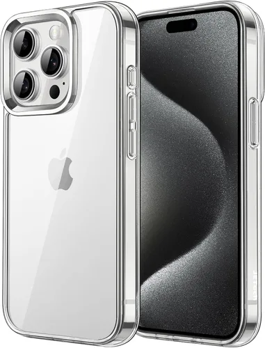 Miniatura 8 de JETech - Funda para iPhone 15 de 15,5 cm, cubierta antiamarilleo a prueba de golpes, parte trasera transparente antiarañazos (negro)