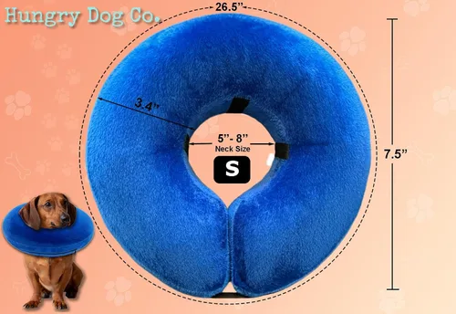 Miniatura 3 de Collar inflable de alta calidad para perros y gatos - Ayuda en la recuperación de mascotas - Cómodo y seguro para tu mascota – Collar E suave – Azul