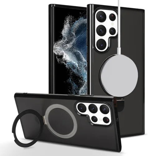 Miniatura 10 de Cavor Funda para teléfono Samsung Galaxy S22 Ultra para hombre, compatible con MagSafe, S22 Ultra con soporte, funda ultra magnética para Samsung A