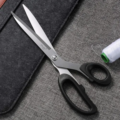 Miniatura 6 de Mr.do Tijeras de tela de 10 pulgadas, tijeras de costura multiusos, tijeras de tela afiladas y resistentes para cortar ropa, cuero, tijeras