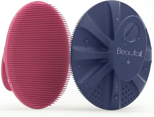 Miniatura 9 de BEAUTAIL Cepillo de silicona para ducha y baño, exfoliante suave para mujeres y hombres, piel sensible al bebé, fácil de limpiar, enjabona bien, más