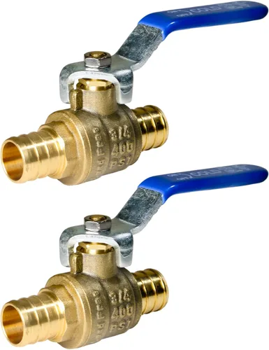 Miniatura 32 de XFITTING Válvula de bola Pex de 10 piezas de 3/4" caliente y fría, 24-2-3&4 = 10X