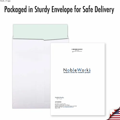 Miniatura 5 de The Best Card Company - Tarjeta de Navidad de animales grandes para hombres y mujeres (8.5 x 11 pulgadas) - Adorable tarjeta de notas de vacaciones