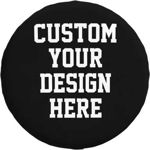 Funda personalizada para neumáticos de repuesto, fundas personalizadas para neumáticos para añadir tu foto, logotipo de texto, universal, se adapta