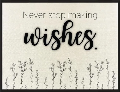 Never Stop - Decoración artística de pared con citas inspiradoras, carteles motivacionales minimalistas, arte de pared motivacional para gimnasio,