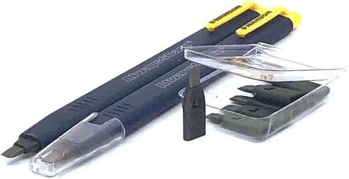 Miniatura 2 de Swanson Tool Co CP216 AlwaysSharp - Lápiz mecánico recargable para carpintero, paquete de dos, con 8 puntas de grafito negro de repuesto adicionales