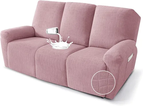 Miniatura 36 de MAXIJIN Fundas impermeables para sillas reclinables pequeñas de 3 piezas, fundas reclinables que se mantienen en su lugar, fundas reclinables Lazy
