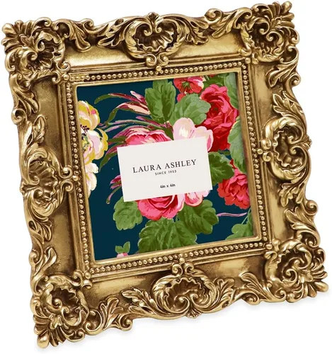 Miniatura 18 de Laura Ashley - Marco de fotos de 5 x 7 pulgadas, de resina texturizada y elaborada a mano, con caballete y gancho para mesa y pared, con diseño Negro