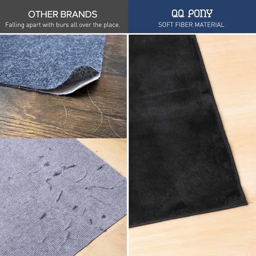 Miniatura 6 de Tapete grande para silla de oficina para suelo duro, 63 x 51 pulgadas, alfombra de escritorio de tela de franela, protector para oficina en casa