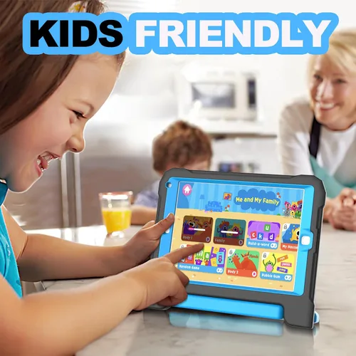 Miniatura 4 de YIHE - Funda infantil para iPad de 9.7 pulgadas con protector de pantalla, mango a prueba de golpes, funda convertible con soporte para iPad 9.7