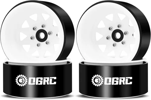 Miniatura 11 de OGRC 4 piezas de ruedas de aluminio de 1.9 pulgadas con Beadlock y offset negativo para TRX4 TRX6 SCX10 I II III 90046 AXI03007 Redcat GEN7 GEN8