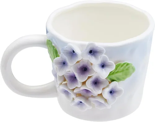 Miniatura 16 de Taza de cerámica de Narval con animal 3D oculto en el interior, taza de 12 oz con figura de dibujos animados hecha a mano, linda taza sorpresa