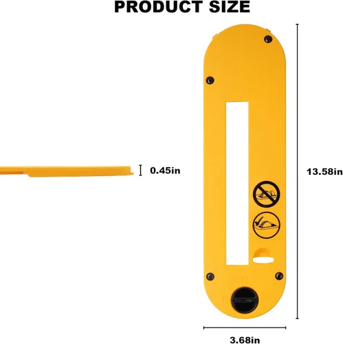 Miniatura 2 de DWE7402DI - Accesorios para sierra de mesa, placa de garganta para sierra de mesa DeWalt de 10 pulgadas, hojas de Dado para sierra de mesa DeWalt