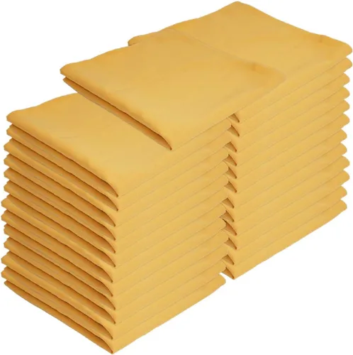 Miniatura 9 de Arkwright Servilletas de tela para restaurante, (paquete de 25) servilletas de poliéster hilado con bordes con dobladillo, ideal para cenas, bodas