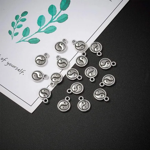 Miniatura 4 de Craftdady Colgantes de aleación de plata antigua estilo tibetano, bonitos dijes colgantes de metal, colgantes de animales vintage, dijes colgantes