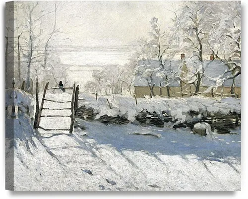 Miniatura 73 de Pinturas clásicas mundiales de Claude Monet Impresión giclée sobre lienzo alargado, pieza de galería para colgar y decorar el hogar, The CliffWalk