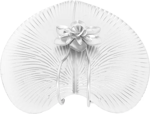 Miniatura 8 de Qiilu Weighted Arm Napkin Holder for Table Iron Leaf Shaped Modern Decorative Flat Napkin Dispenser with Nordic Style for Kitchen Restaurant Wedding