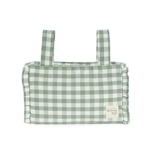 Walking Mum. Remy - Bolsa organizadora para cochecito de maternidad, asas cortas, para fijar al cochecito, color verde, 12.2 x 6.7 x 4.7 in