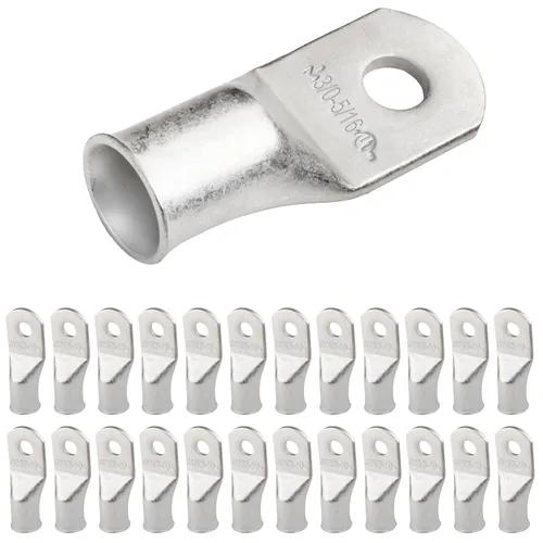 Miniatura 146 de SELTERM 5 piezas terminales de cable de cobre estañado 1/0 AWG perno de 1/2", extremos de cable de batería, terminales de anillo, conectores