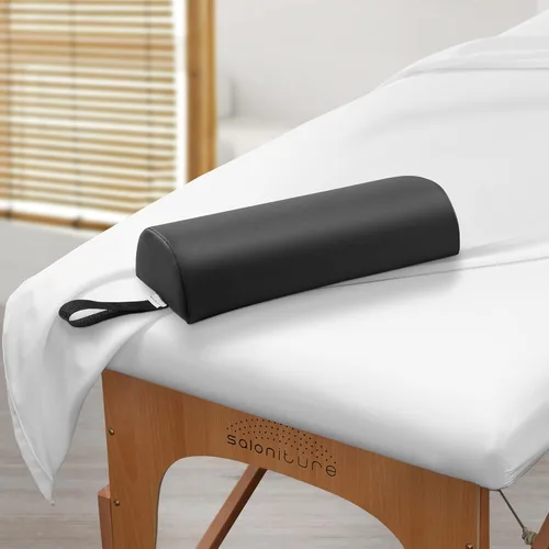 Miniatura 5 de Saloniture Cojín Refuerzo Semicircular para Mesa de Masaje de Cuello - 13 x 6 x 3 Pulgadas - Negro