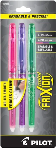 Miniatura 5 de Pilot FriXion, recarga para bolígrafo con tinta de gel, paquete de 3, Negro