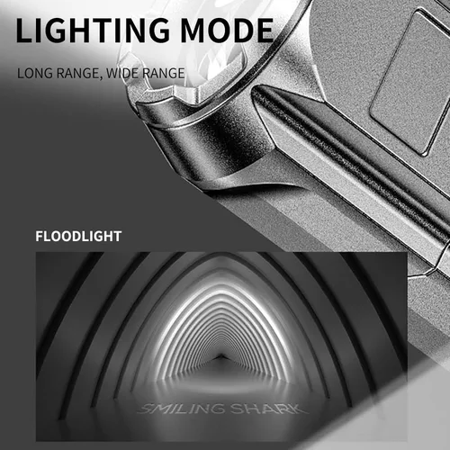 Miniatura 7 de ABS fuerte luz de enfoque linterna al aire libre portátil hogar común linterna distribución linterna camping luces flash luz